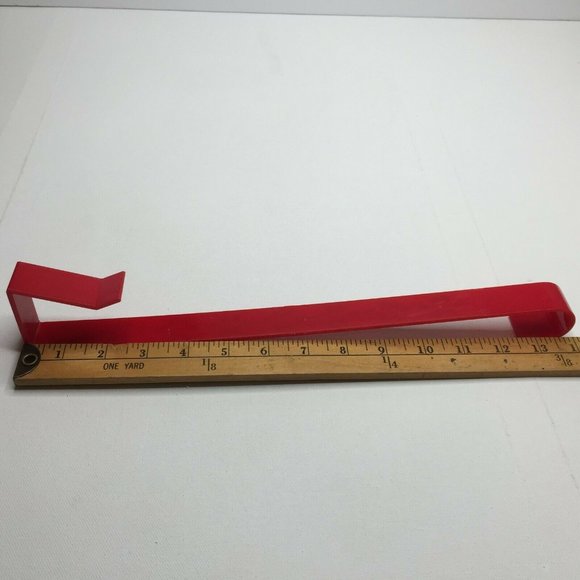 Christmas Wreath Hanger Over The Door Red Green Holly Mistletoe Festive Hook - Picture 5 of 6